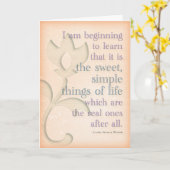 ローラ・インガルス・ワイルダーのバースデー・カード カード (黄色い花)