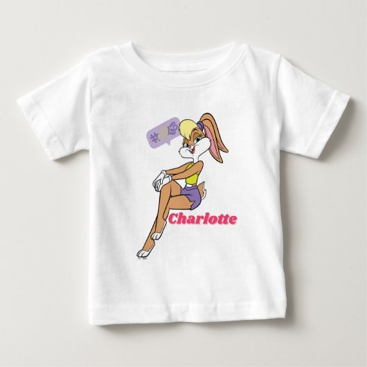 ローラ・シッティング ベビーTシャツ (正面)