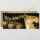 ローラ＆ジョン ラスベガス デラックス ウェディング 招待状 (正面/裏面)