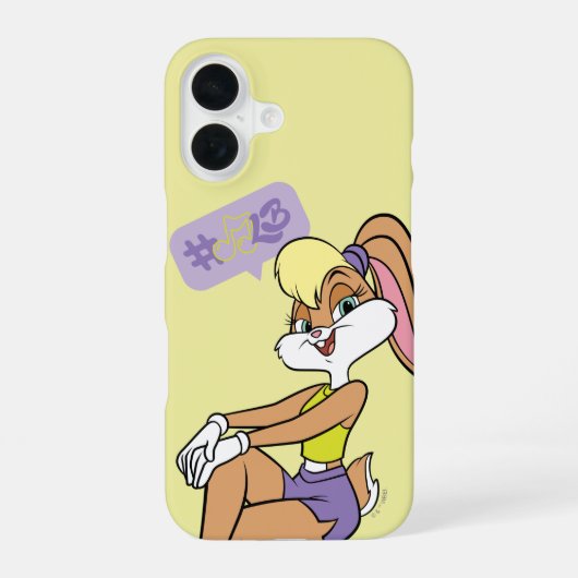 ローラ・バニー 座る iPhone 16ケース (裏面)