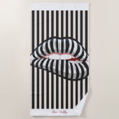 ローラ・リップ ビーチタオル (正面)