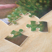 "ローラ"油絵 – 小さな女の子摘み花 ジグソーパズル (側面)