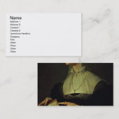 ローラBattiferri、c.1555-60 (パネル)のポートレート 名刺 (正面/裏面)