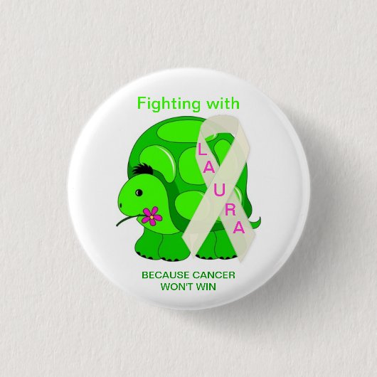 ローラPinと戦っているローラの友人 缶バッジ (正面)