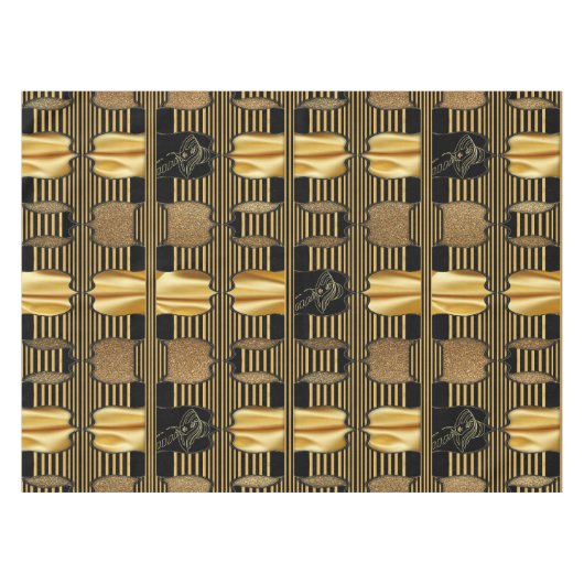 ローリングトゥエンティーズアールデコテーブルクロス テーブルクロス (正面(横))