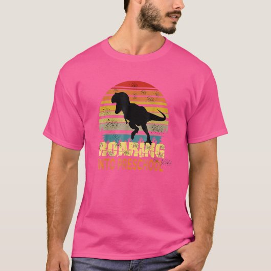 ローリングプレスクール恐竜新学期ファーストDa Tシャツ (正面)