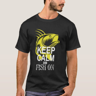 ローリングベース保フード付きスウェットシャツ落ち着いて魚を釣る Tシャツ