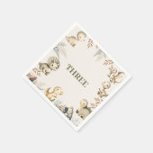 ローリングボホー恐竜テーマ誕生日 スタンダードカクテルナプキン (角)