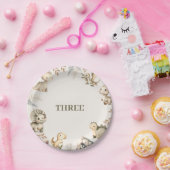 ローリングボホー恐竜テーマ誕生日 ペーパープレート (パーティー)