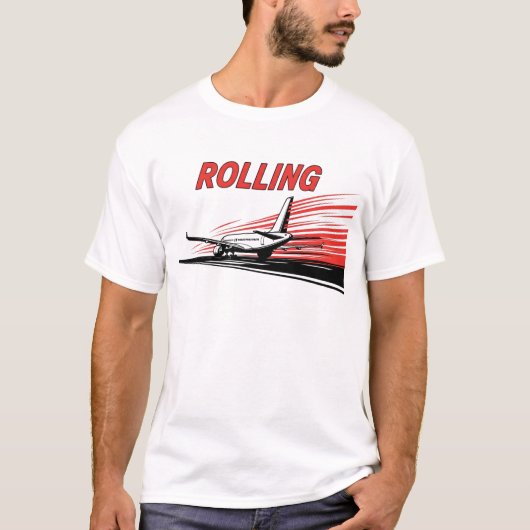 ローリング飛行機 エアロ Tシャツ (正面)