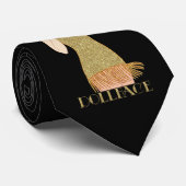 ローリング20ズフラッパー金ゴールドグリッタードルフェイス ネクタイ (ロール)