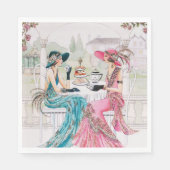ローリング20'sレディースティーパーティーアールデコ紙 スタンダードランチョンナプキン (正面)