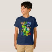 ローリング5等恐竜Tレックス新学期 Tシャツ (正面フル)