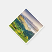 ローリング・ヒルズの風景写真 スタンダードカクテルナプキン (角)