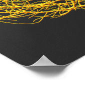 ローリンゴールデンタンブレウィード植物オリジナルアート ポスター (角)