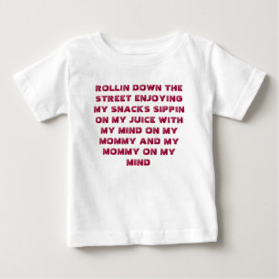 ローリンダウン通り沿面。ベビーボディスーツ ベビーTシャツ
