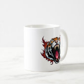 ローリン怒グタイガー顔 コーヒーマグカップ (正面右)