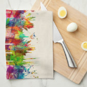 ローリーノースカロライナのスカイライン キッチンタオル (四つ折り)