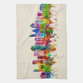 ローリーノースカロライナのスカイライン キッチンタオル (縦)