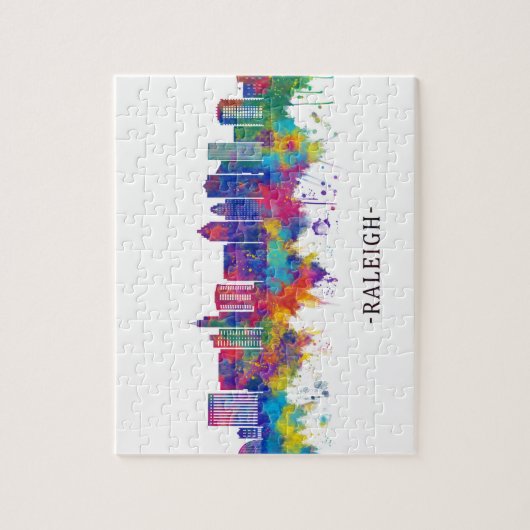 ローリーノースカロライナのスカイライン ジグソーパズル (縦)