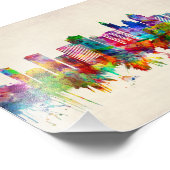 ローリーノースカロライナのスカイライン フォトプリント            (角)