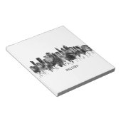 ローリーノースカロライナのスカイラインBW ノートパッド (アングル)