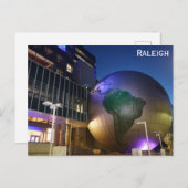 ローリーノースカロライナ博物館グローブ ポストカード (正面/裏面)