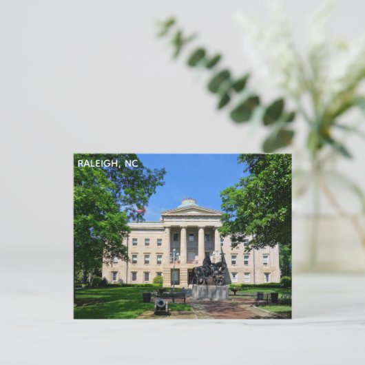 ローリーノースカロライナ州キャピトル旅行写真 ポストカード (スタンド正面)