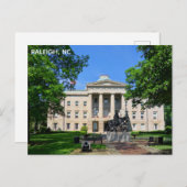 ローリーノースカロライナ州キャピトル旅行写真 ポストカード (正面/裏面)
