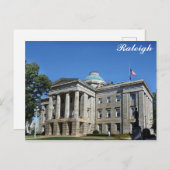ローリーノースカロライナ州キャピトル旅行写真 ポストカード (正面/裏面)