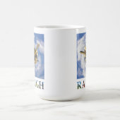 ローリーノースカロライナ市スカイライン旅行写真 コーヒーマグカップ (中央)