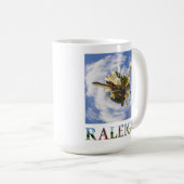 ローリーノースカロライナ市スカイライン旅行写真 コーヒーマグカップ (正面右)