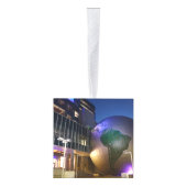 ローリーノースカロライナ市写真カスタム キューブオーナメント (右)