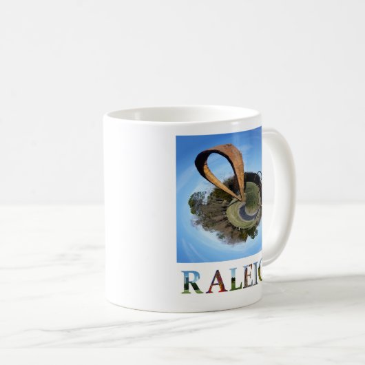 ローリーノースカロライナ美術館のリングや輪写真 コーヒーマグカップ (正面右)