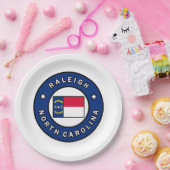 ローリーノースカロライナ ペーパープレート (パーティー)