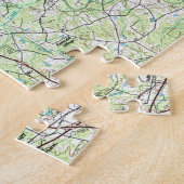 ローリーノースカロライナMap (1990年) ジグソーパズル (側面)