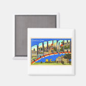 ローリーノースカロライナNC大文字葉書 マグネット (正面/裏面)