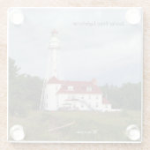 ローリーポイントライトハウスガラスコースター ガラスコースター (裏面)