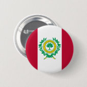 ローリー州旗，ノースカロライナ州ピンバックボタン 缶バッジ (正面&裏面)