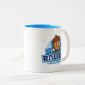 ローリー歩くツアーズキュートアコーンロゴ ツートーンマグカップ (正面右)