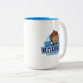 ローリー歩くツアーズキュートアコーンロゴ ツートーンマグカップ (正面右)