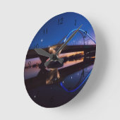 ローリー・サンセット ラウンド壁時計 (傾斜)