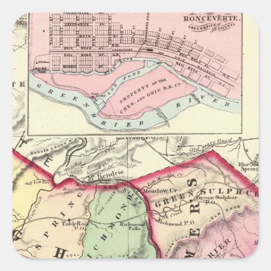 ローリー、マーサー、サマーズ、モンロー郡 スクエアシール (正面)