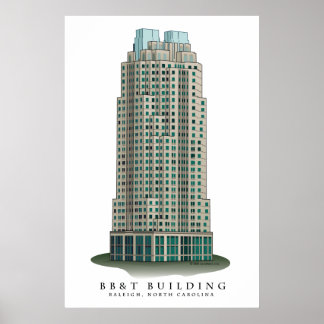 ローリーBB&T建物建築プリント ポスター