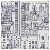 ローリーNCトイルブルー ファブリック (クローズアップ)