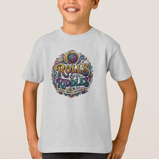 ロールと謎 Tシャツ (正面)