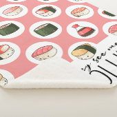 ロールインのかわいいおもしろいすしとド転がットを見る シェルパブランケット (3/4)