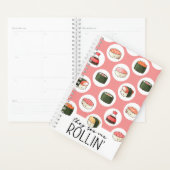 ロールインのかわいいおもしろいすしとド転がットを見る プランナー手帳 (ディスプレー)