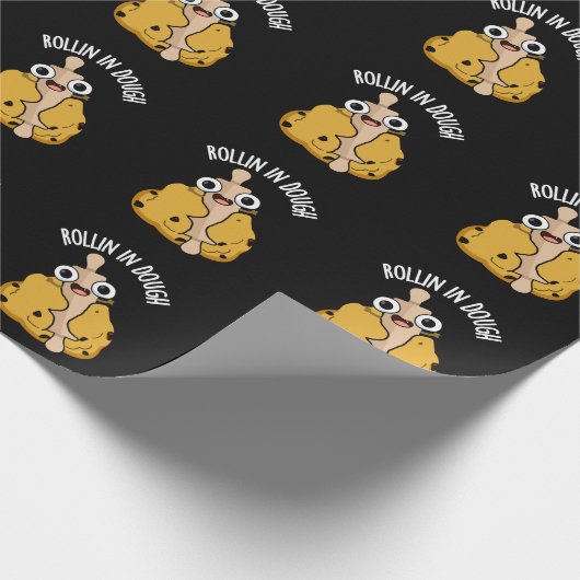 ロールイン生地おもしろいベーキングプンダークBG ラッピングペーパー (角)