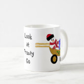 ロールイン雪だるま コーヒーマグカップ (正面右)